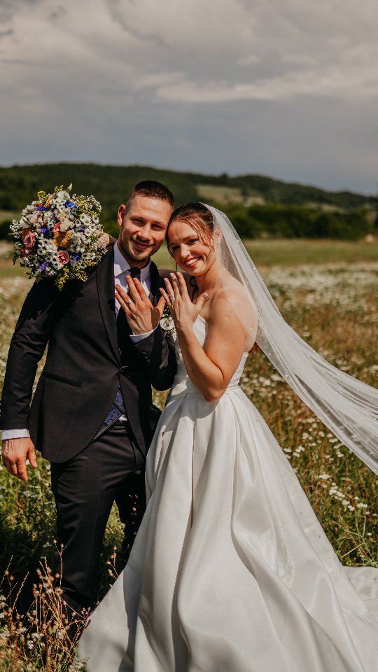 Naslovni kader poročnega videa Najin dan